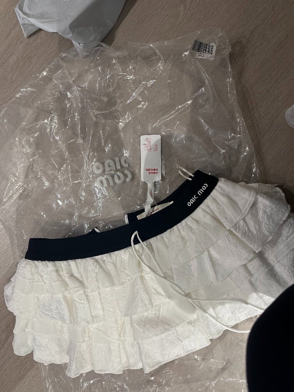 OAKMOO Lace tied mini skirt